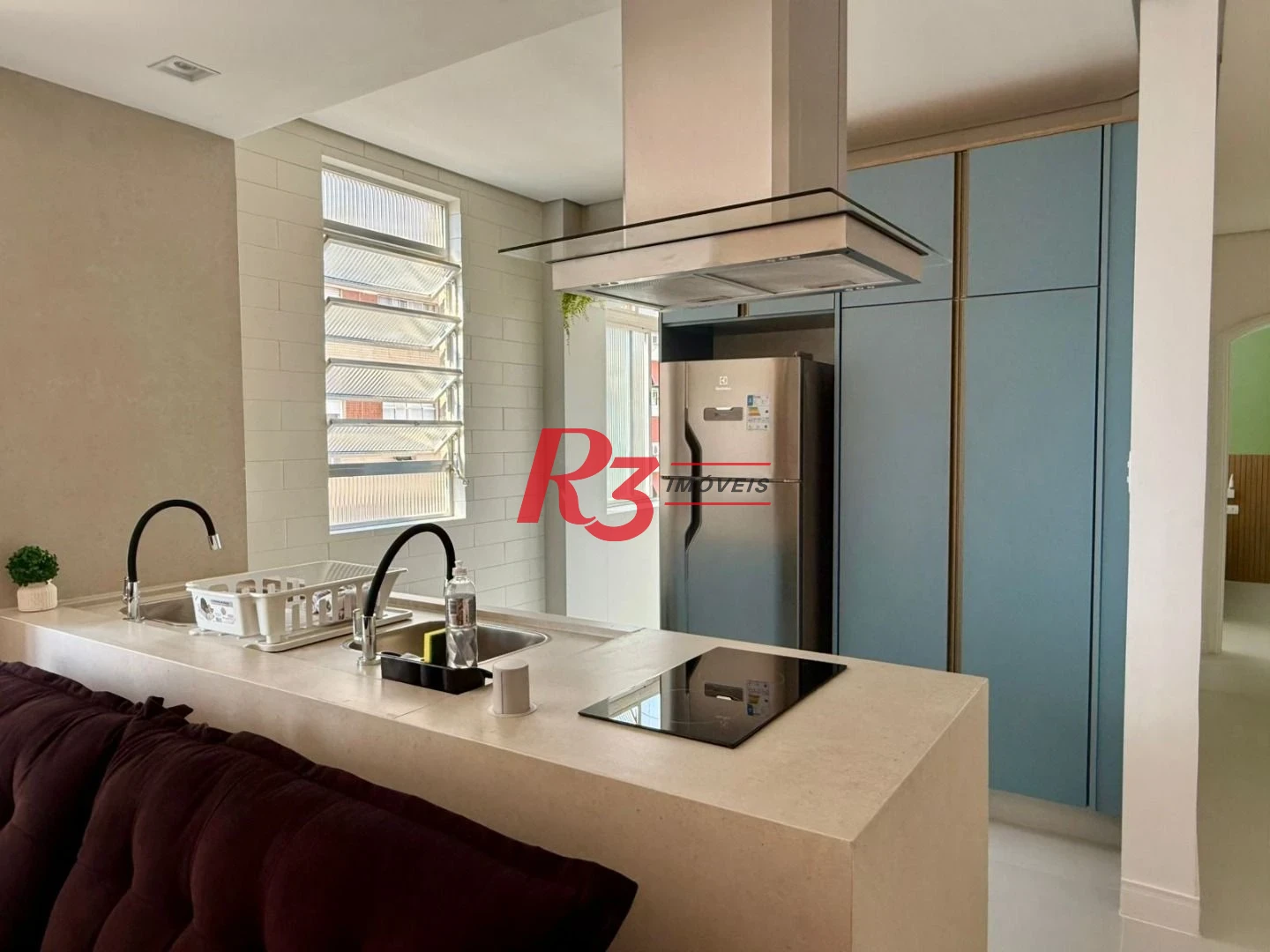 Apartamento com 1 dormitório para alugar, 60 m² por R$ 5.200,02/mês - Ponta da Praia - Santos/SP