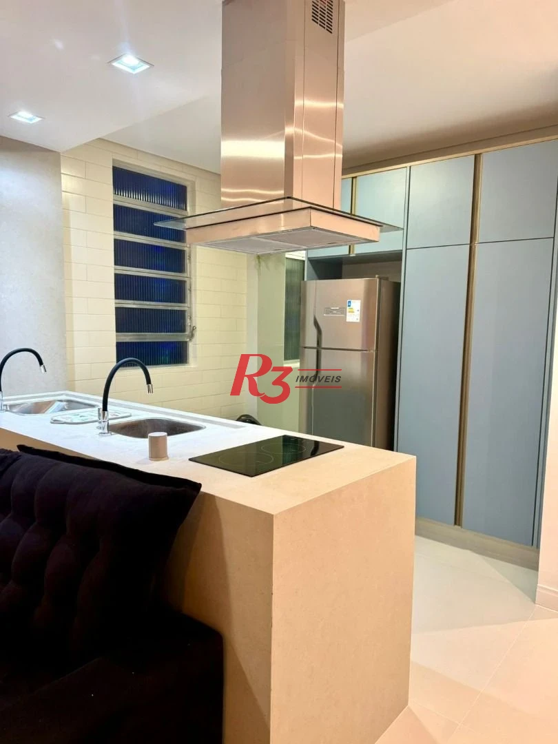 Apartamento com 1 dormitório para alugar, 60 m² por R$ 5.200,02/mês - Ponta da Praia - Santos/SP