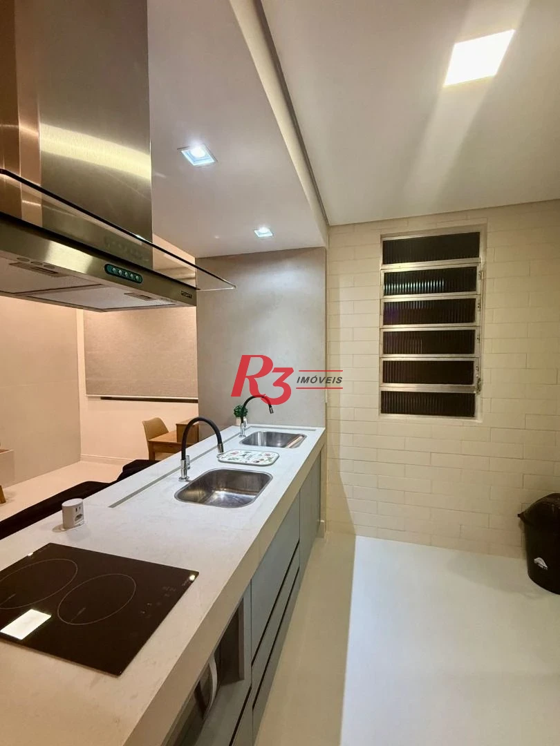 Apartamento com 1 dormitório para alugar, 60 m² por R$ 5.200,02/mês - Ponta da Praia - Santos/SP