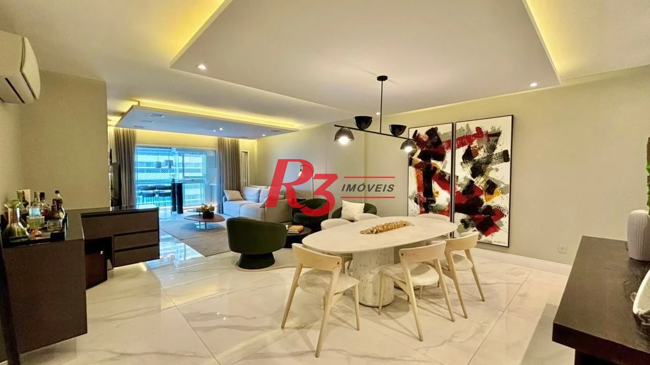 Apartamento com 3 dormitórios à venda, 232 m² por R$ 3.990.000,00 - Embaré - Santos/SP