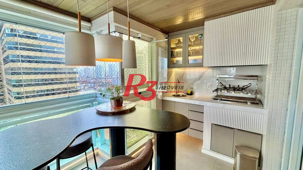 Apartamento com 3 dormitórios à venda, 232 m² por R$ 3.990.000,00 - Embaré - Santos/SP
