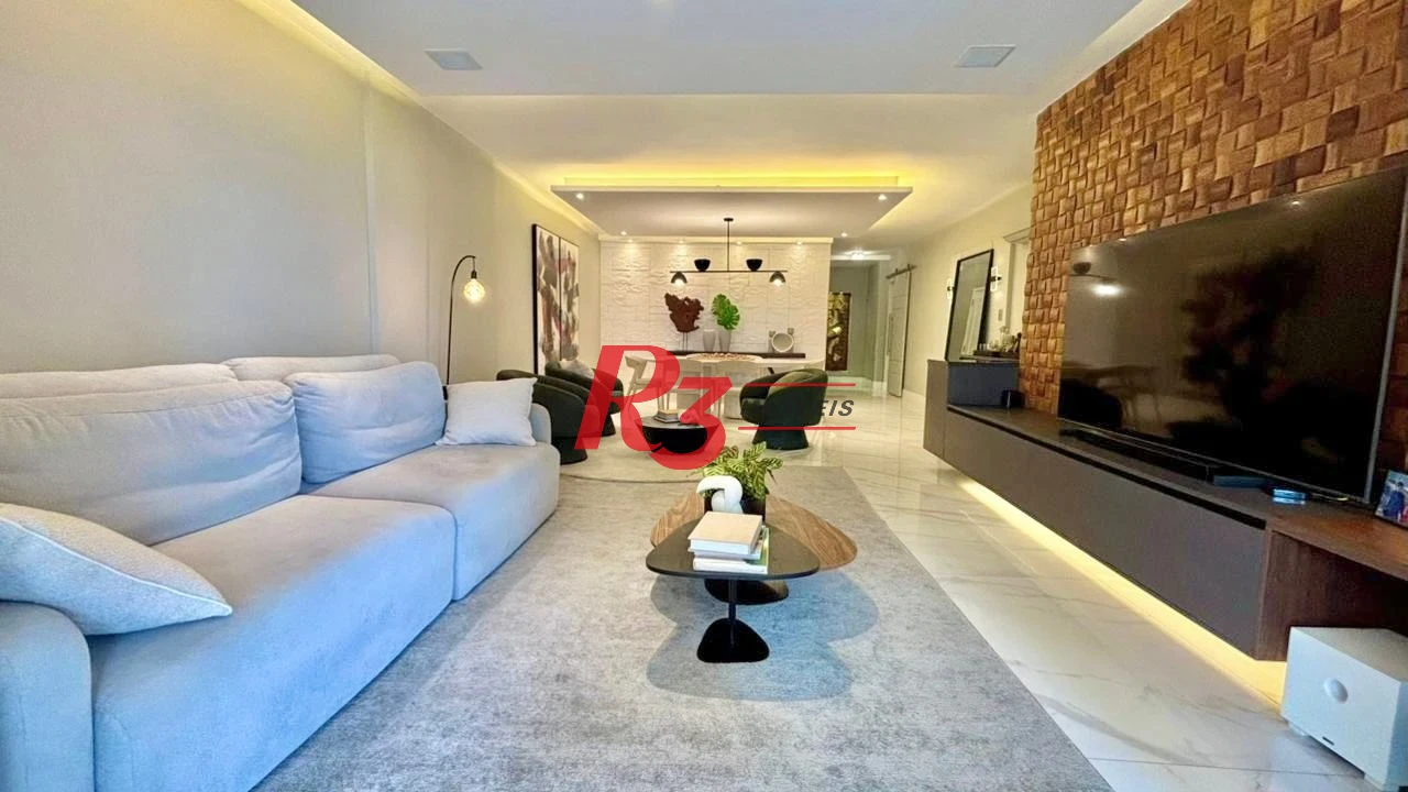 Apartamento com 3 dormitórios à venda, 232 m² por R$ 3.990.000,00 - Embaré - Santos/SP