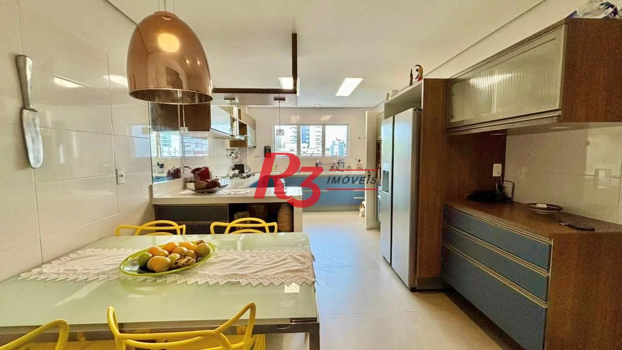 Apartamento com 3 dormitórios à venda, 232 m² por R$ 3.990.000,00 - Embaré - Santos/SP