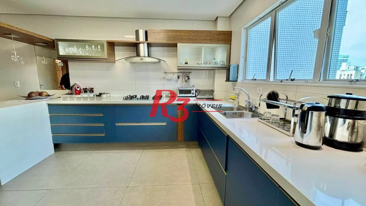 Apartamento com 3 dormitórios à venda, 232 m² por R$ 3.990.000,00 - Embaré - Santos/SP