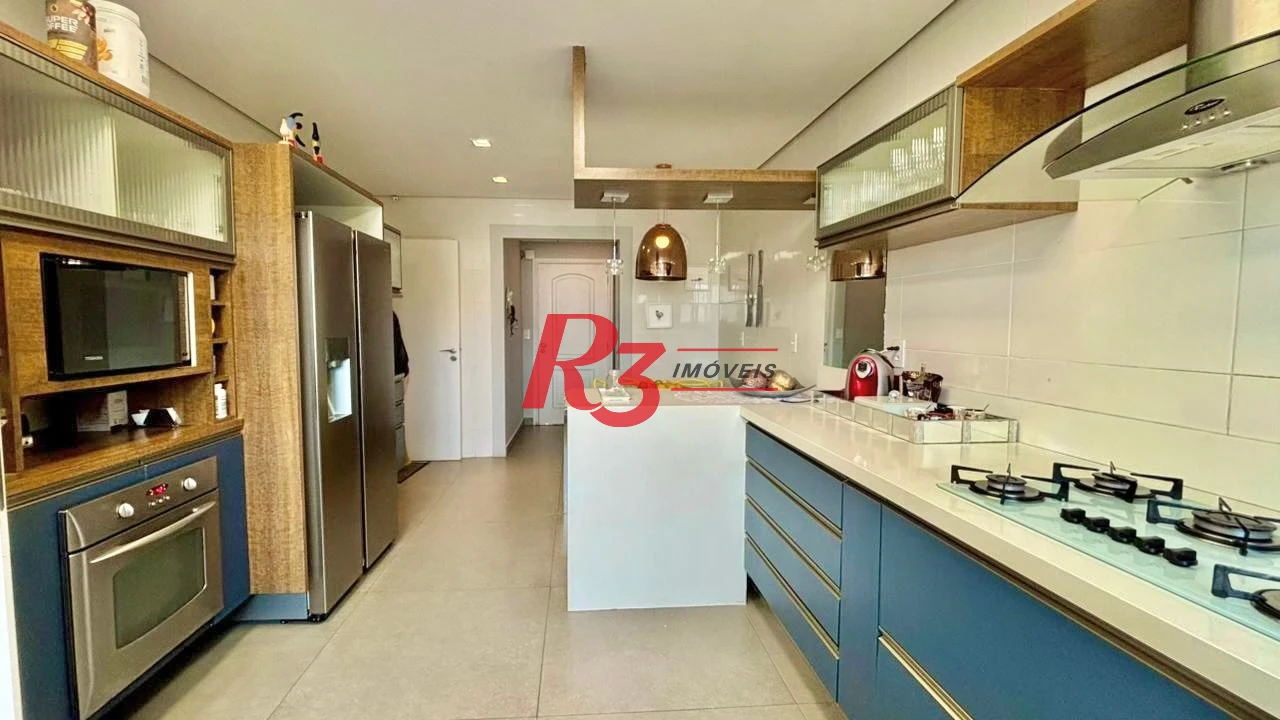 Apartamento com 3 dormitórios à venda, 232 m² por R$ 3.990.000,00 - Embaré - Santos/SP