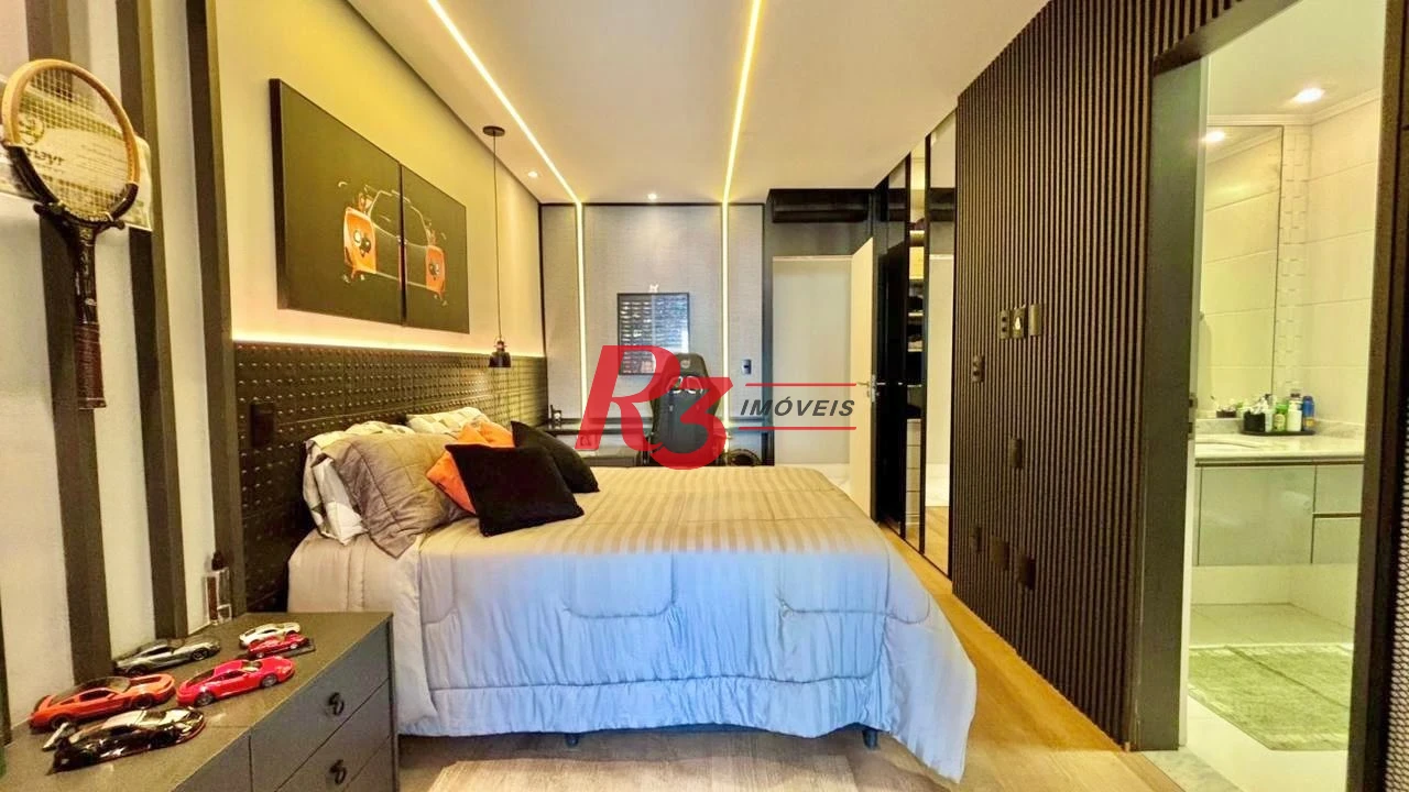 Apartamento com 3 dormitórios à venda, 232 m² por R$ 3.990.000,00 - Embaré - Santos/SP