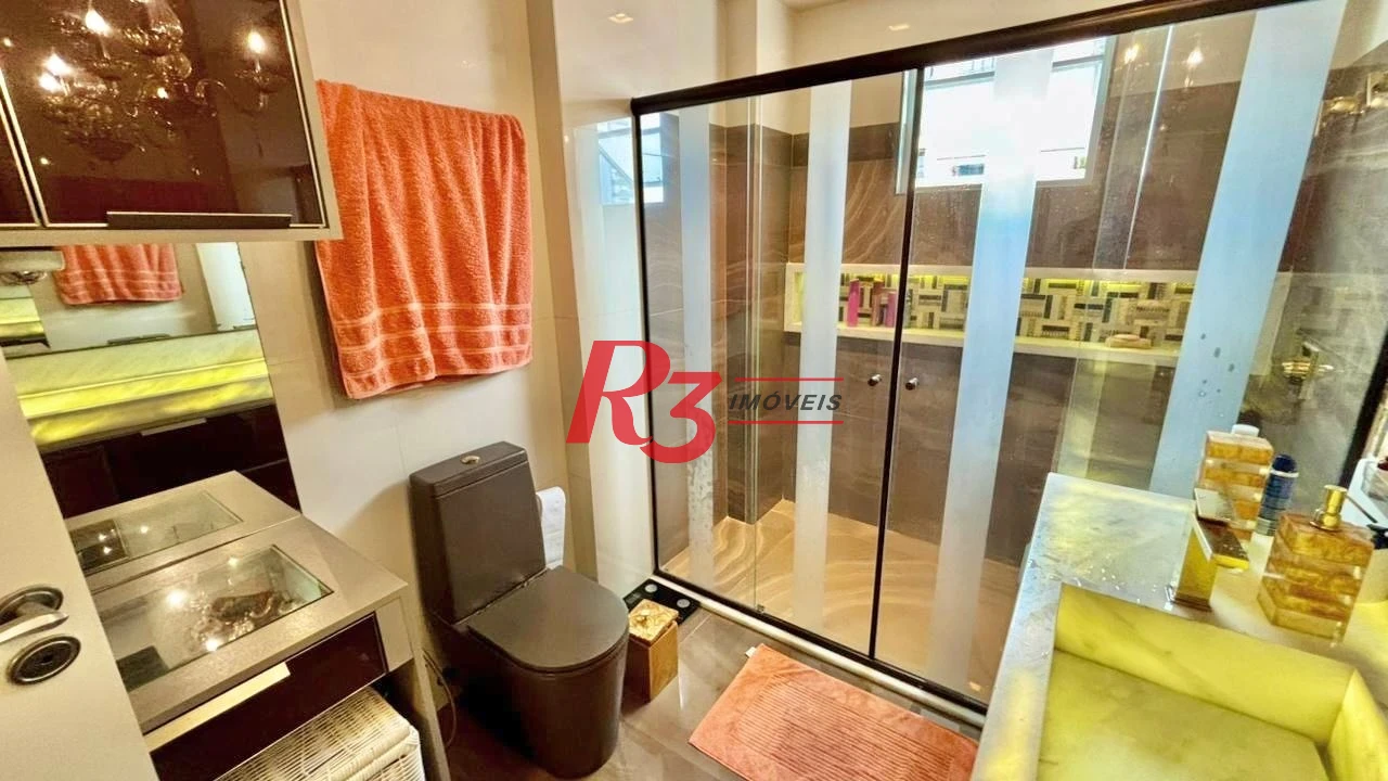 Apartamento com 3 dormitórios à venda, 232 m² por R$ 3.990.000,00 - Embaré - Santos/SP