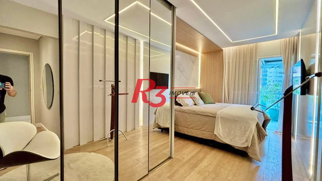 Apartamento com 3 dormitórios à venda, 232 m² por R$ 3.990.000,00 - Embaré - Santos/SP