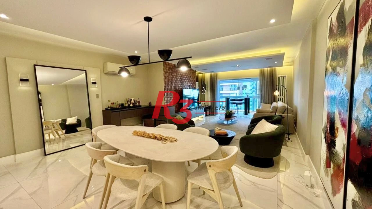 Apartamento com 3 dormitórios à venda, 232 m² por R$ 3.990.000,00 - Embaré - Santos/SP