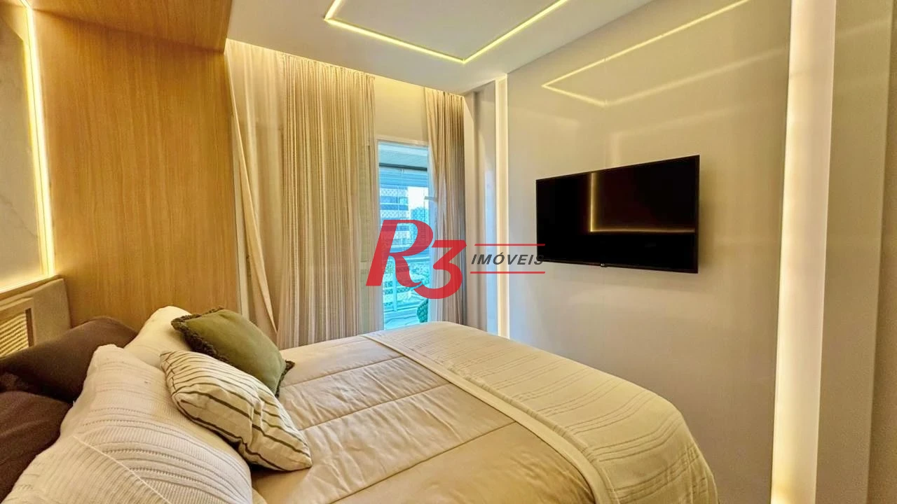 Apartamento com 3 dormitórios à venda, 232 m² por R$ 3.990.000,00 - Embaré - Santos/SP