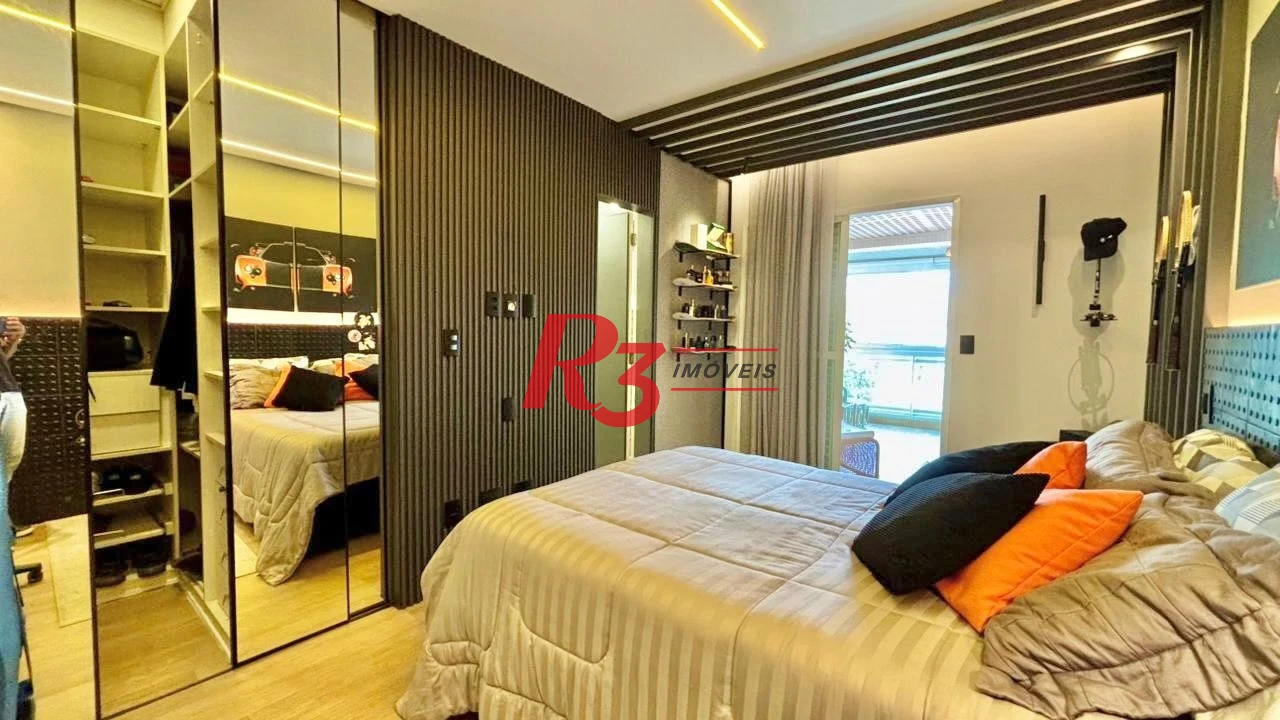 Apartamento com 3 dormitórios à venda, 232 m² por R$ 3.990.000,00 - Embaré - Santos/SP