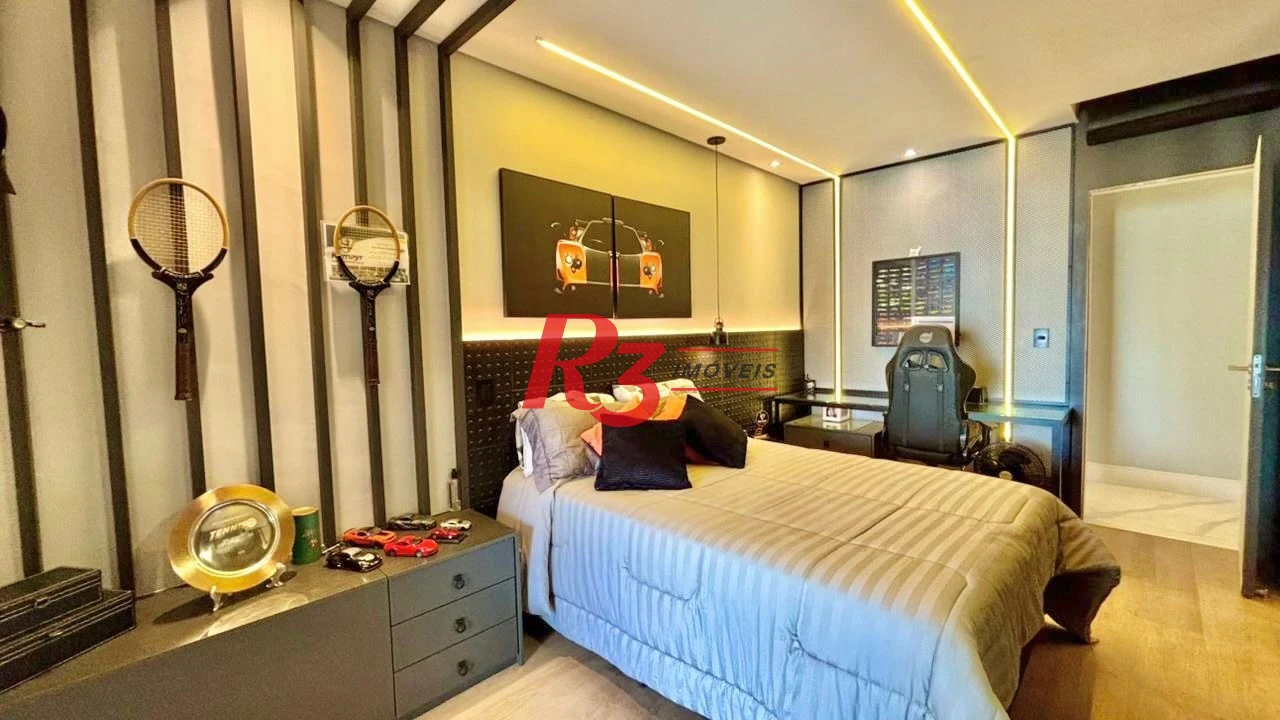 Apartamento com 3 dormitórios à venda, 232 m² por R$ 3.990.000,00 - Embaré - Santos/SP