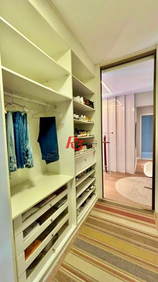 Apartamento com 3 dormitórios à venda, 232 m² por R$ 3.990.000,00 - Embaré - Santos/SP