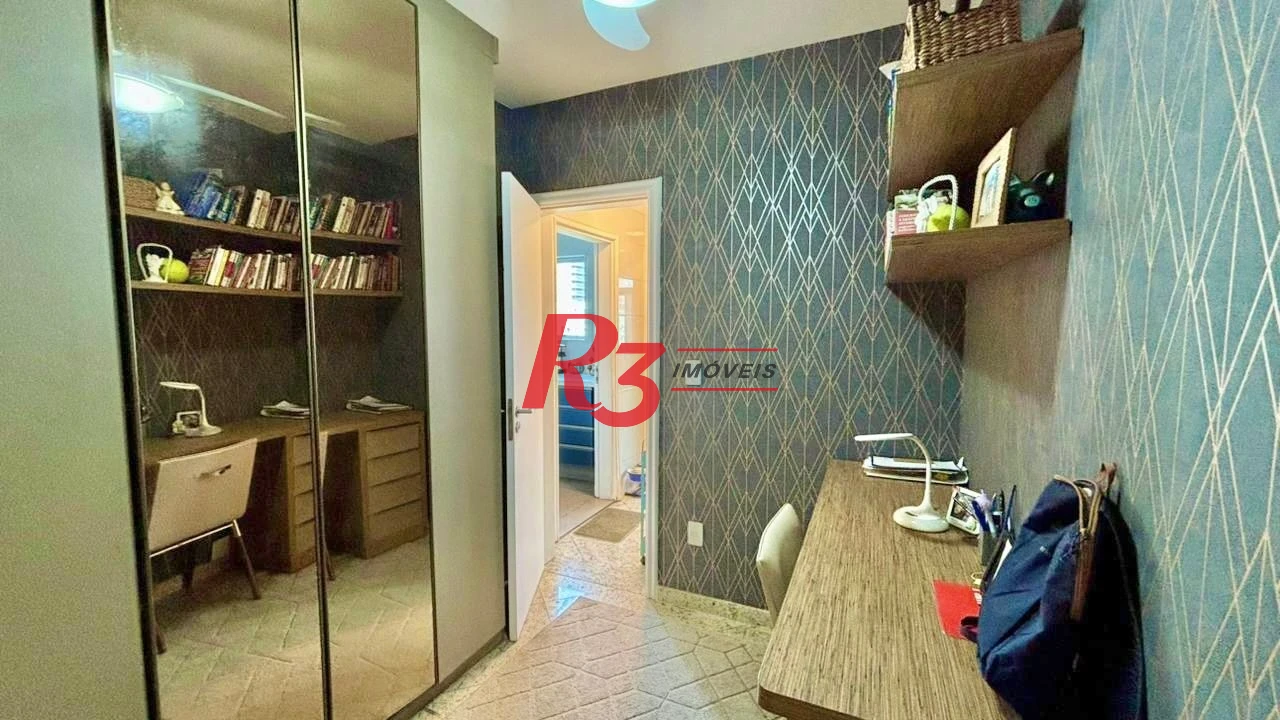 Apartamento com 3 dormitórios à venda, 232 m² por R$ 3.990.000,00 - Embaré - Santos/SP
