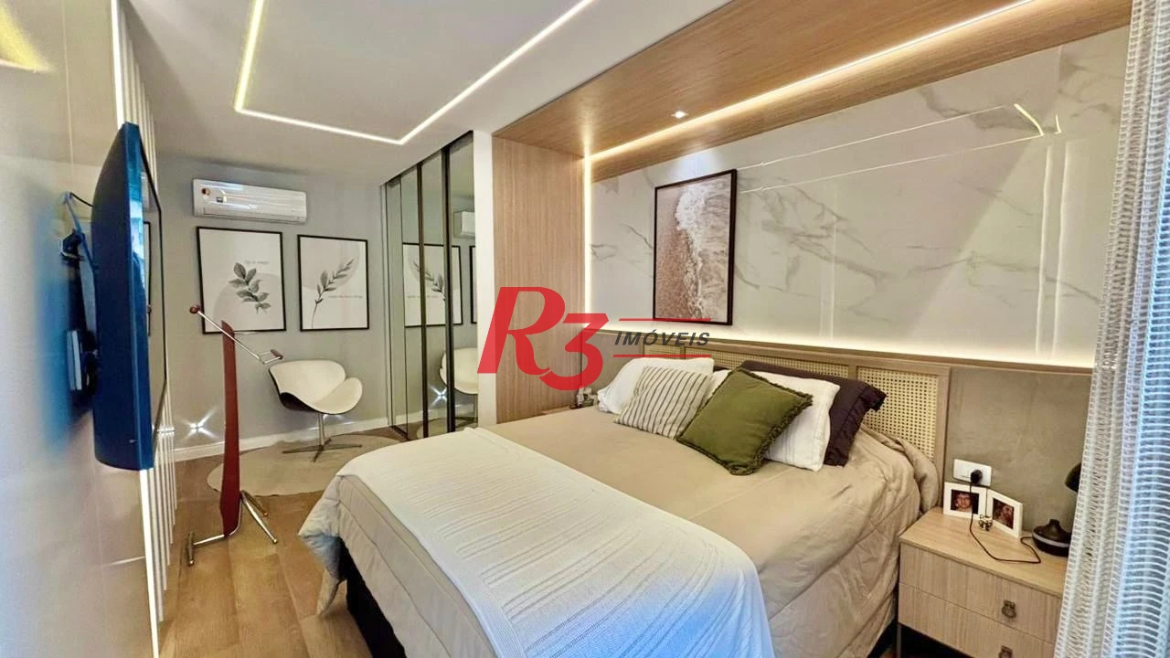 Apartamento com 3 dormitórios à venda, 232 m² por R$ 3.990.000,00 - Embaré - Santos/SP