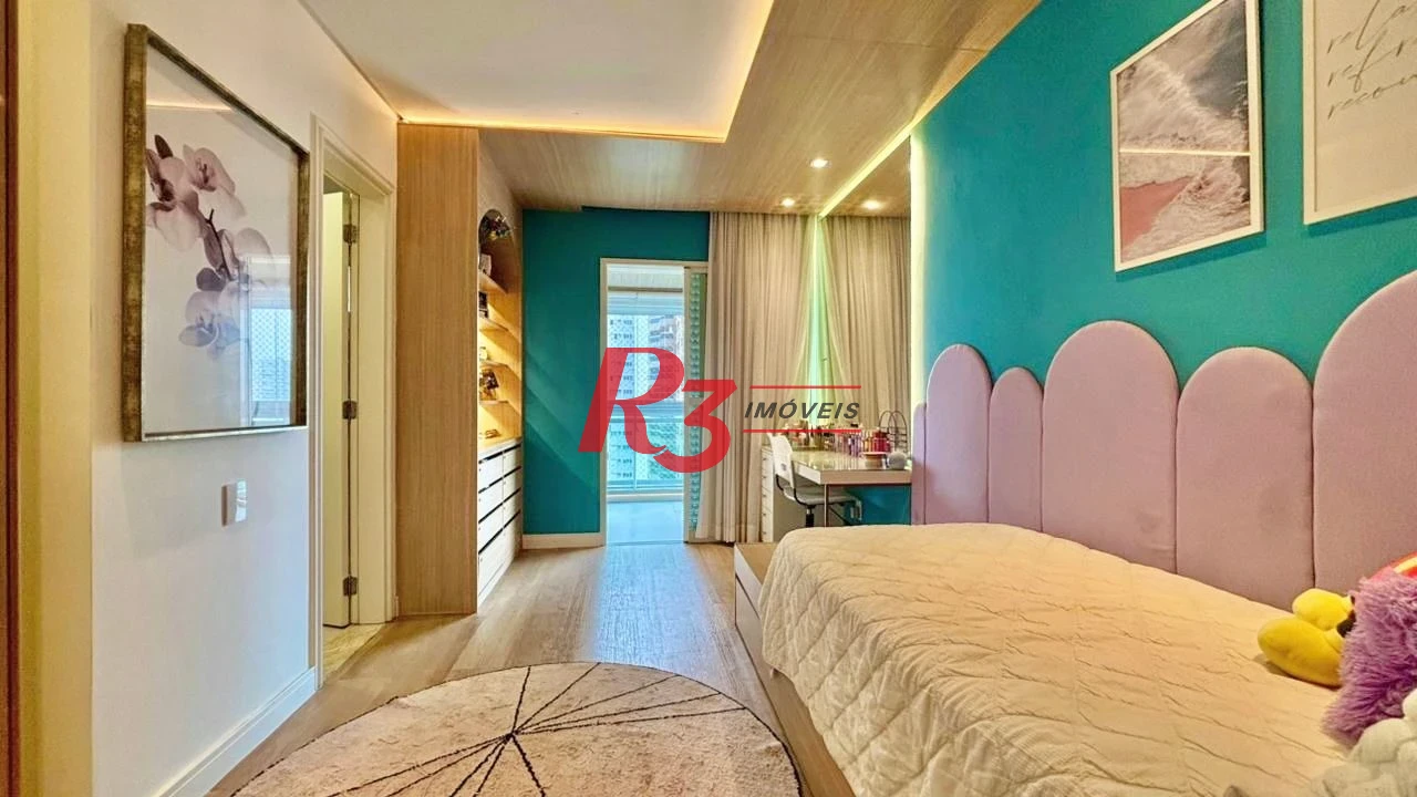 Apartamento com 3 dormitórios à venda, 232 m² por R$ 3.990.000,00 - Embaré - Santos/SP