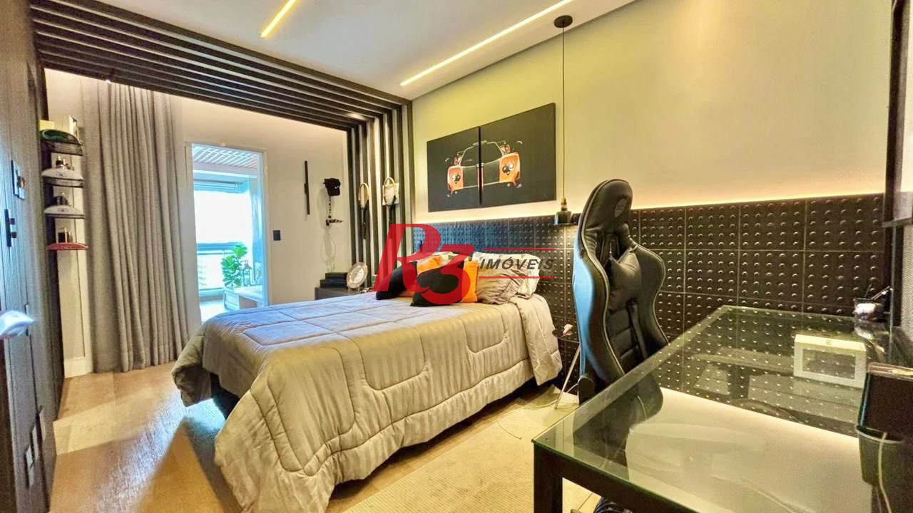 Apartamento com 3 dormitórios à venda, 232 m² por R$ 3.990.000,00 - Embaré - Santos/SP