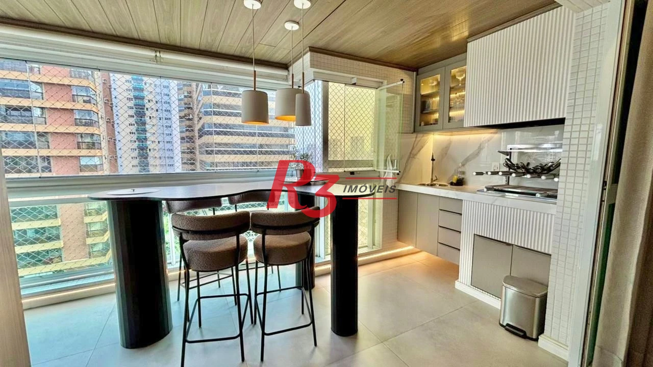 Apartamento com 3 dormitórios à venda, 232 m² por R$ 3.990.000,00 - Embaré - Santos/SP