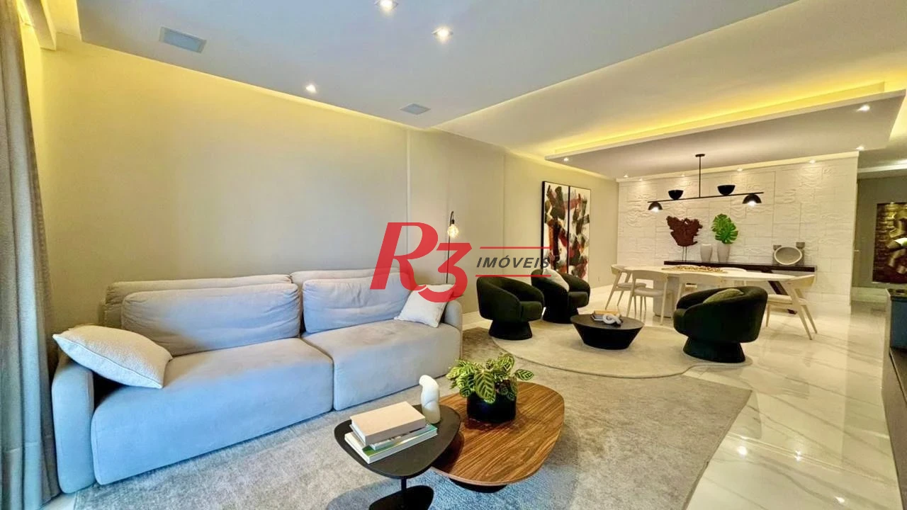 Apartamento com 3 dormitórios à venda, 232 m² por R$ 3.990.000,00 - Embaré - Santos/SP
