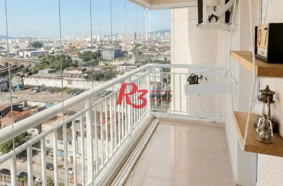 Apartamento para alugar, 70 m² por R$ 5.900,02/mês - Vila Matias - Santos/SP