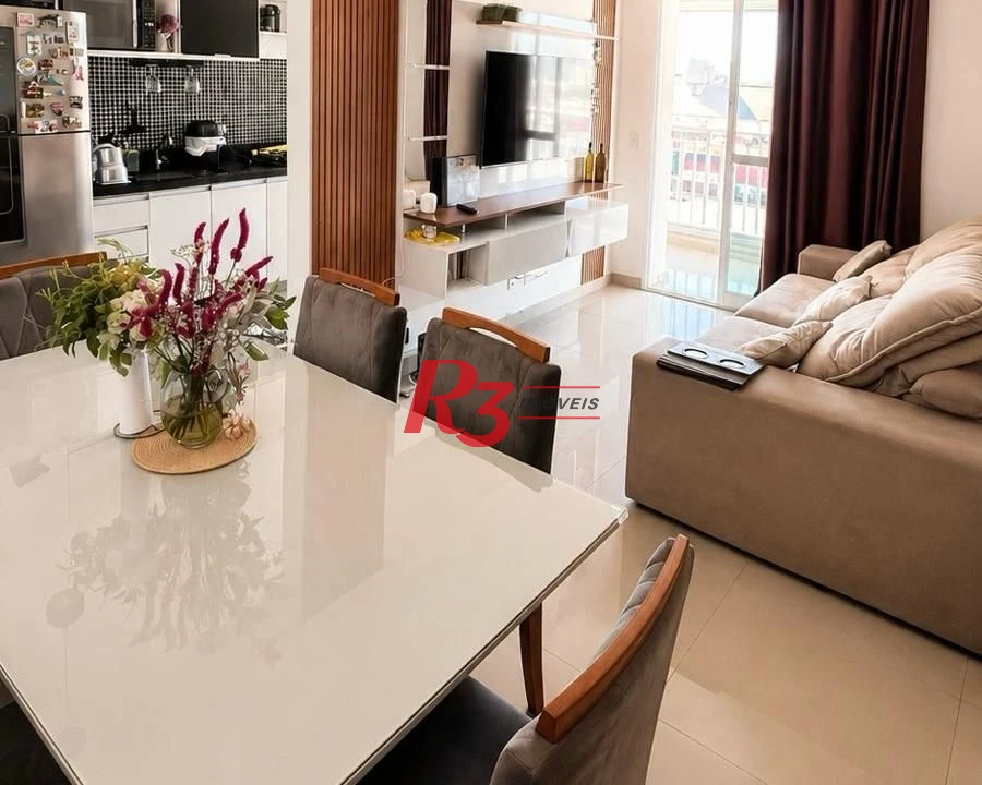 Apartamento para alugar, 70 m² por R$ 5.900,02/mês - Vila Matias - Santos/SP