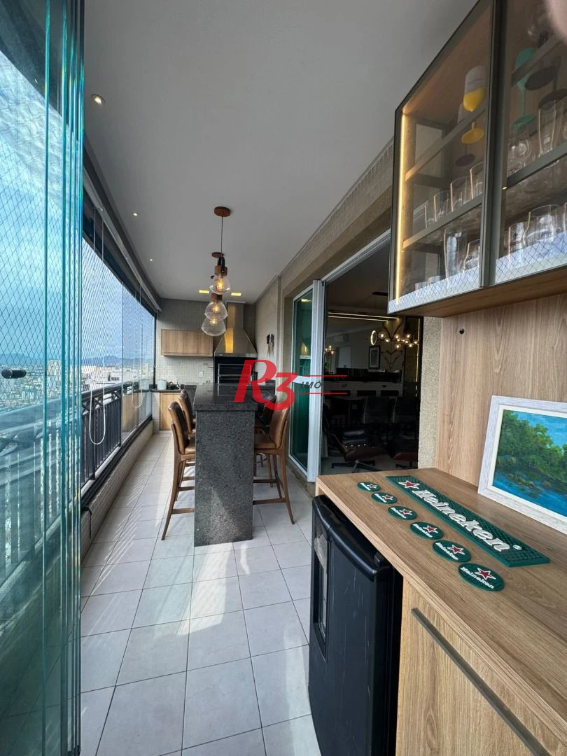 Apartamento com 3 dormitórios à venda, 204 m² por R$ 3.179.000,00 - Vila Rica - Santos/SP