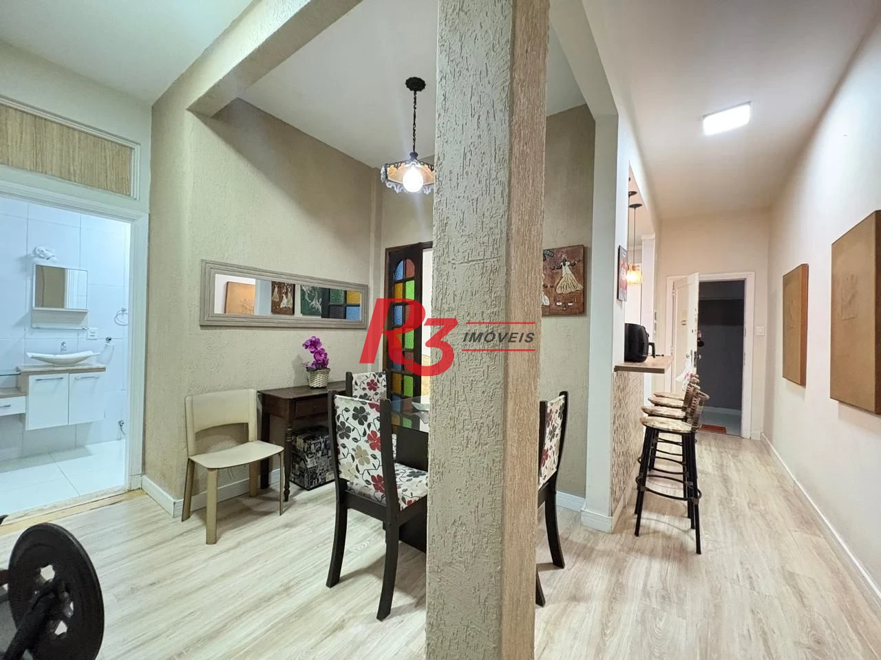 Apartamento com 1 dormitório para alugar, 64 m² por R$ 4.200,02/mês - Boqueirão - Santos/SP