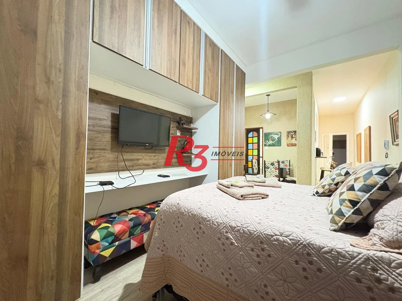 Apartamento com 1 dormitório para alugar, 64 m² por R$ 4.200,02/mês - Boqueirão - Santos/SP