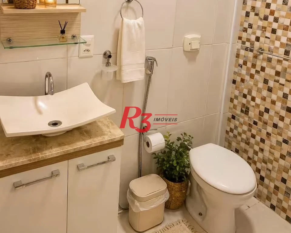 Apartamento para alugar, 64 m² por R$ 4.500,02/mês - Boqueirão - Santos/SP