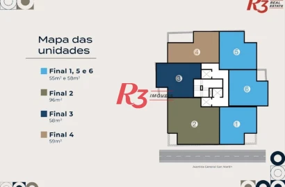Apartamento com 1 dormitório à venda, 58 m² por R$ 840.000,00 - Ponta da Praia - Santos/SP