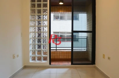 Apartamento com 2 dormitórios para alugar, 59 m² por R$ 4.000,02/mês - Boqueirão - Santos/SP