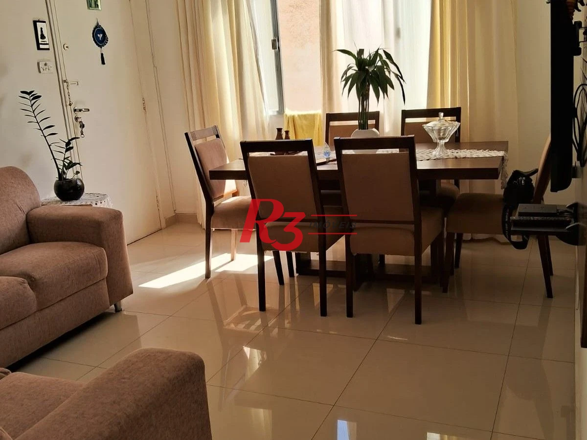 Apartamento com 2 dormitórios para alugar, 75 m² por R$ 3.000,02/mês - Campo Grande - Santos/SP