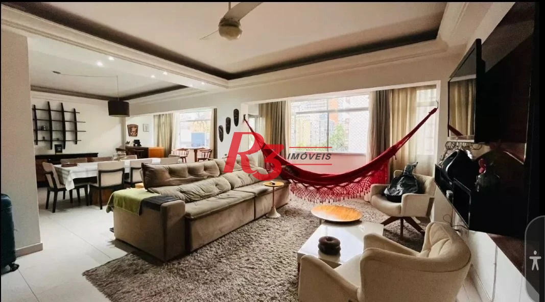 Apartamento com 3 dormitórios à venda, 122 m² por R$ 750.000,00 - Gonzaga - Santos/SP