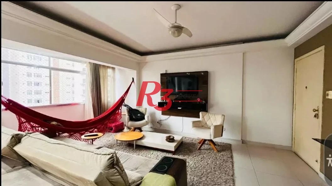 Apartamento com 3 dormitórios à venda, 122 m² por R$ 750.000,00 - Gonzaga - Santos/SP
