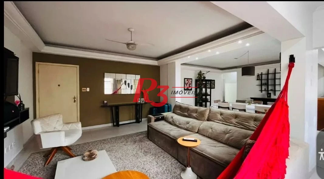 Apartamento com 3 dormitórios à venda, 122 m² por R$ 750.000,00 - Gonzaga - Santos/SP