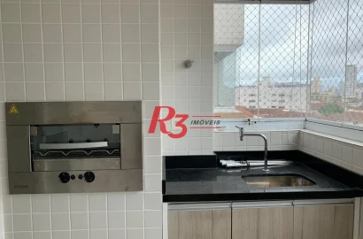 Apartamento com 2 dormitórios para alugar, 66 m² por R$ 6.009,86/mês - Boqueirão - Santos/SP