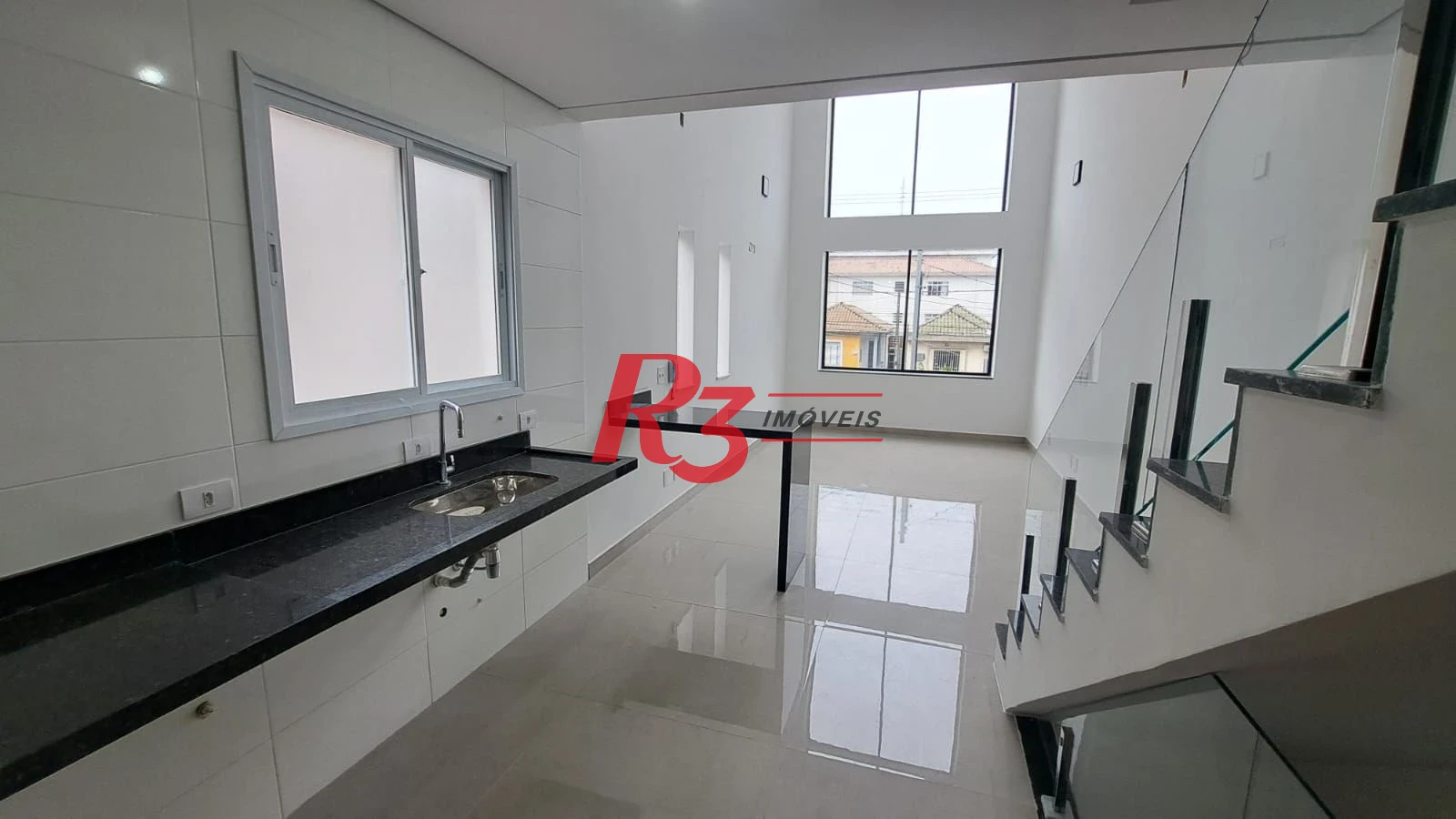 Casa com 3 dormitórios à venda, 152 m² por R$ 1.450.000,00 - Aparecida - Santos/SP