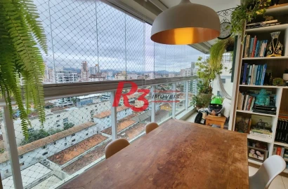 Apartamento com 2 dormitórios à venda, 83 m² por R$ 1.650.000,00 - Boqueirão - Santos/SP