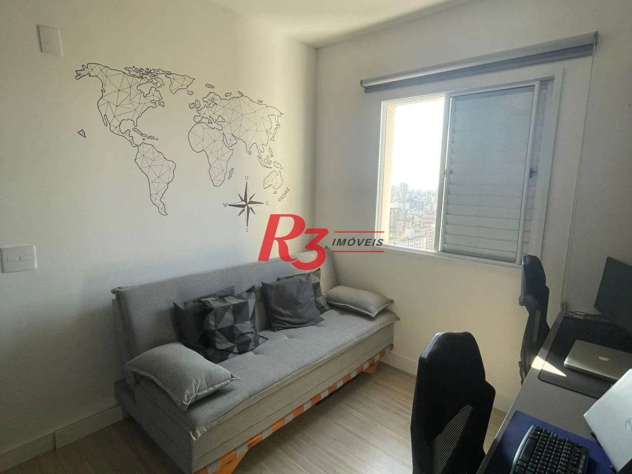 Apartamento com 2 dormitórios para alugar, 63 m² por R$ 5.600,00/mês - Marapé - Santos/SP