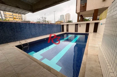 Apartamento com 2 dormitórios para alugar, 104 m² por R$ 4.970,00/mês - Encruzilhada - Santos/SP
