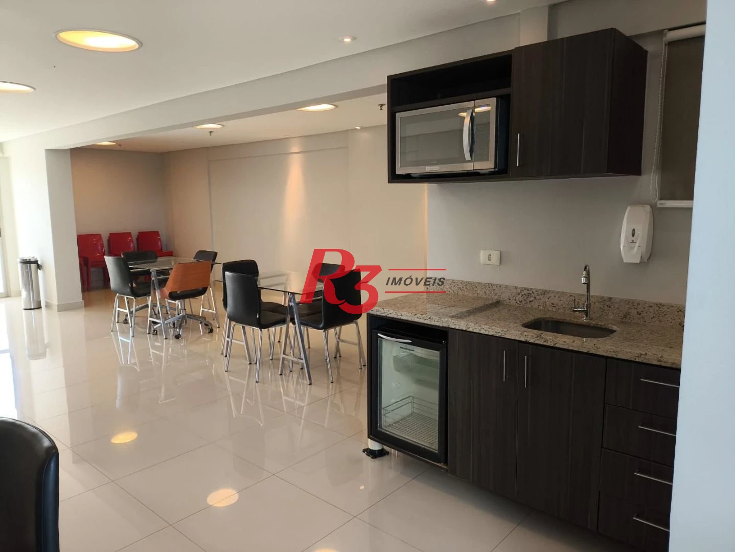 Sala para alugar, 50 m² por R$ 3.800,00/mês - Marapé - Santos/SP