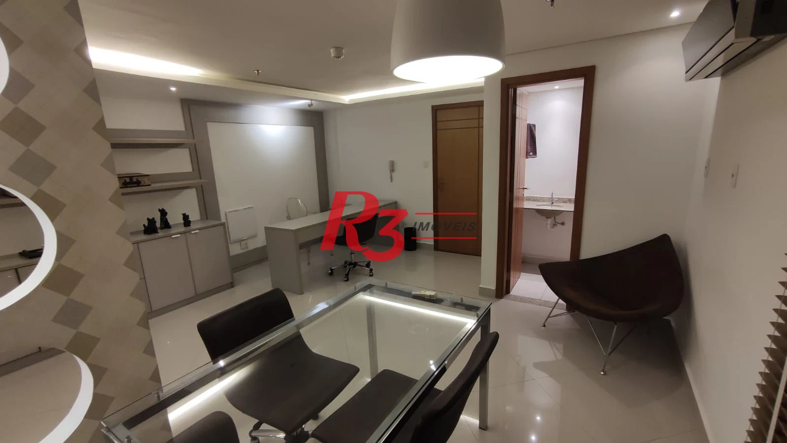 Sala para alugar, 50 m² por R$ 3.800,00/mês - Marapé - Santos/SP