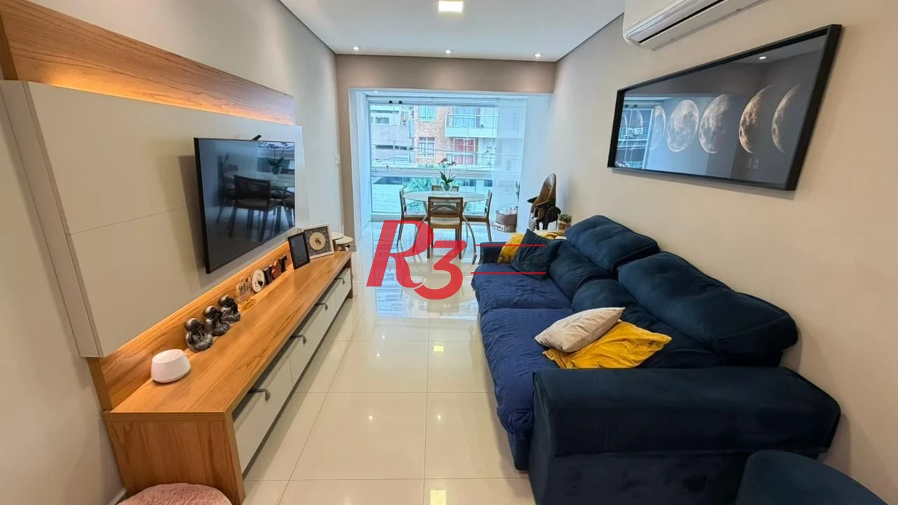 Apartamento Garden com 2 dormitórios à venda, 108 m² por R$ 1.190.000,00 - Gonzaga - Santos/SP