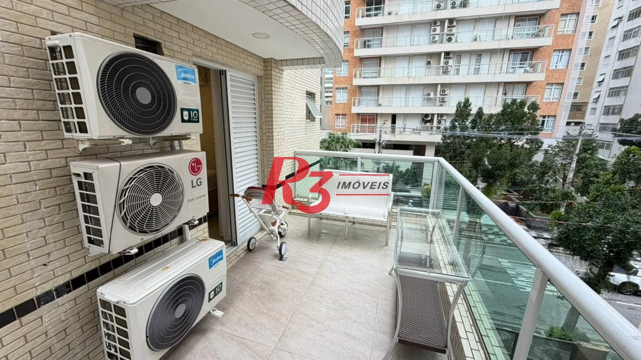 Apartamento Garden com 2 dormitórios à venda, 108 m² por R$ 1.190.000,00 - Gonzaga - Santos/SP