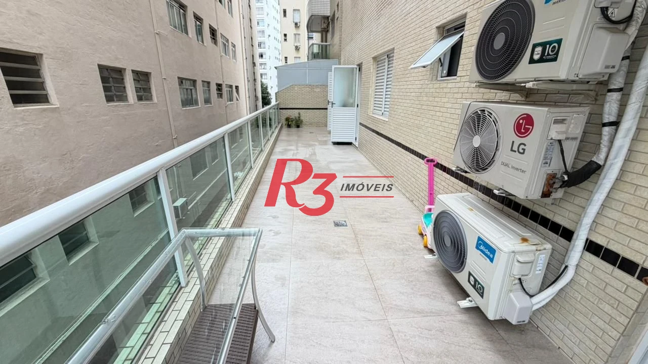 Apartamento Garden com 2 dormitórios à venda, 108 m² por R$ 1.190.000,00 - Gonzaga - Santos/SP