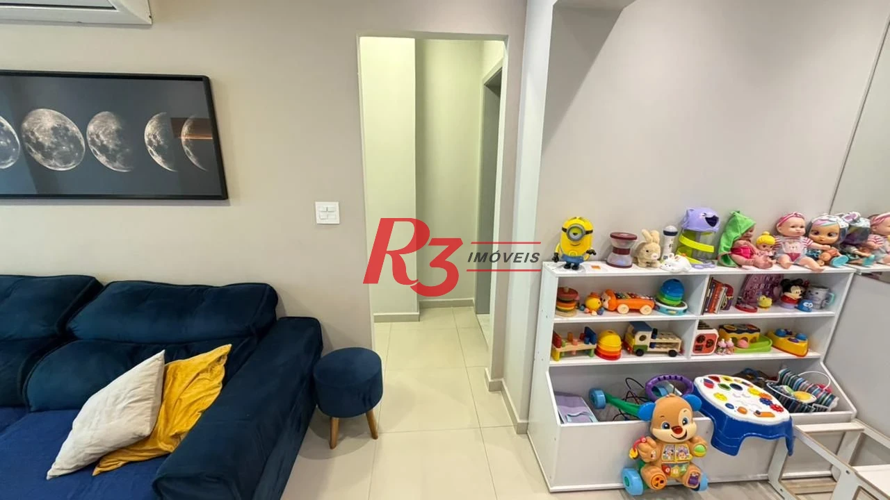 Apartamento Garden com 2 dormitórios à venda, 108 m² por R$ 1.190.000,00 - Gonzaga - Santos/SP
