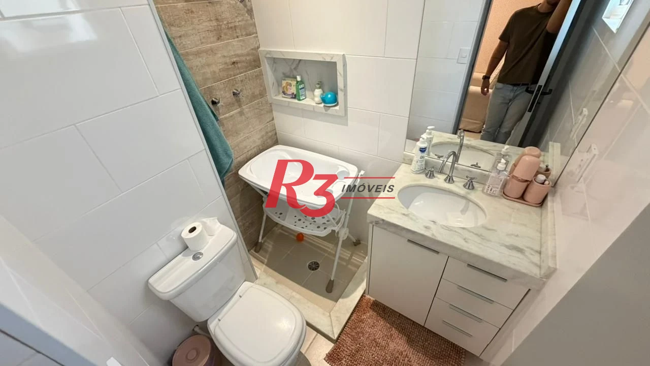 Apartamento Garden com 2 dormitórios à venda, 108 m² por R$ 1.190.000,00 - Gonzaga - Santos/SP