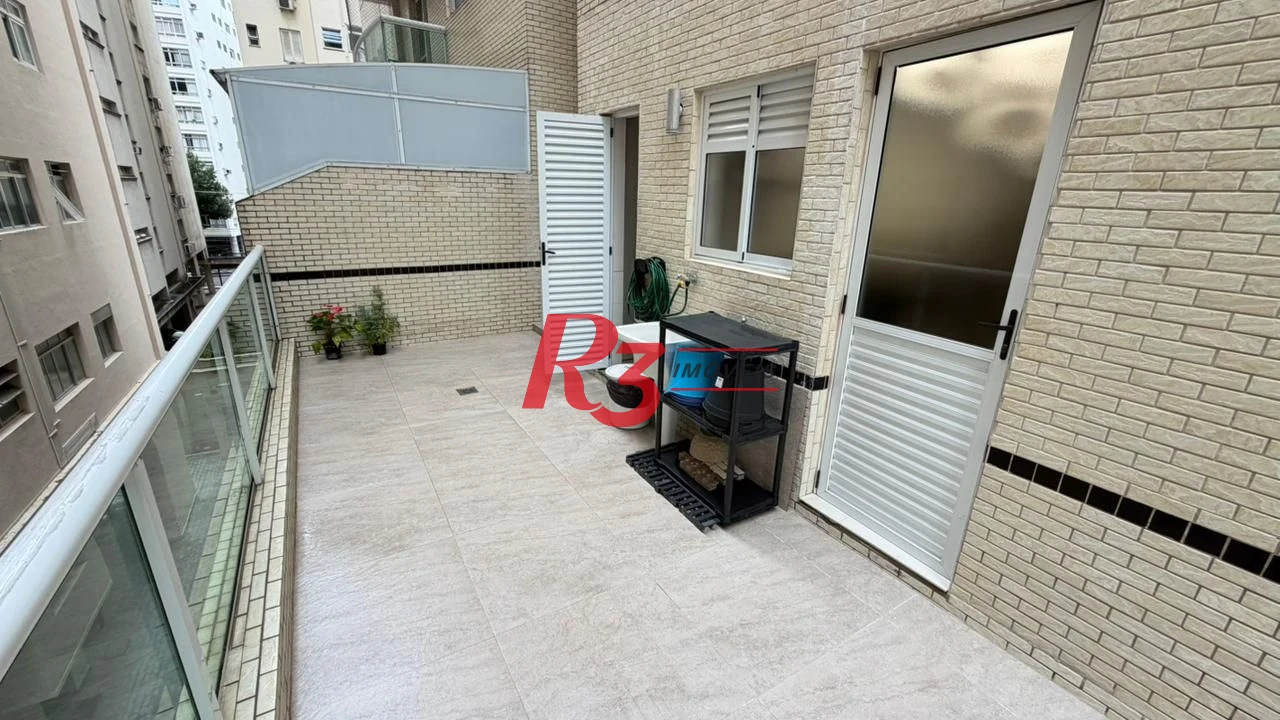 Apartamento Garden com 2 dormitórios à venda, 108 m² por R$ 1.190.000,00 - Gonzaga - Santos/SP