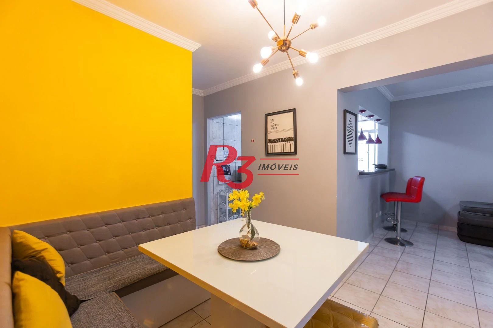 Apartamento com 3 dormitórios para alugar, 86 m² por R$ 6.000,02/mês - Ponta da Praia - Santos/SP
