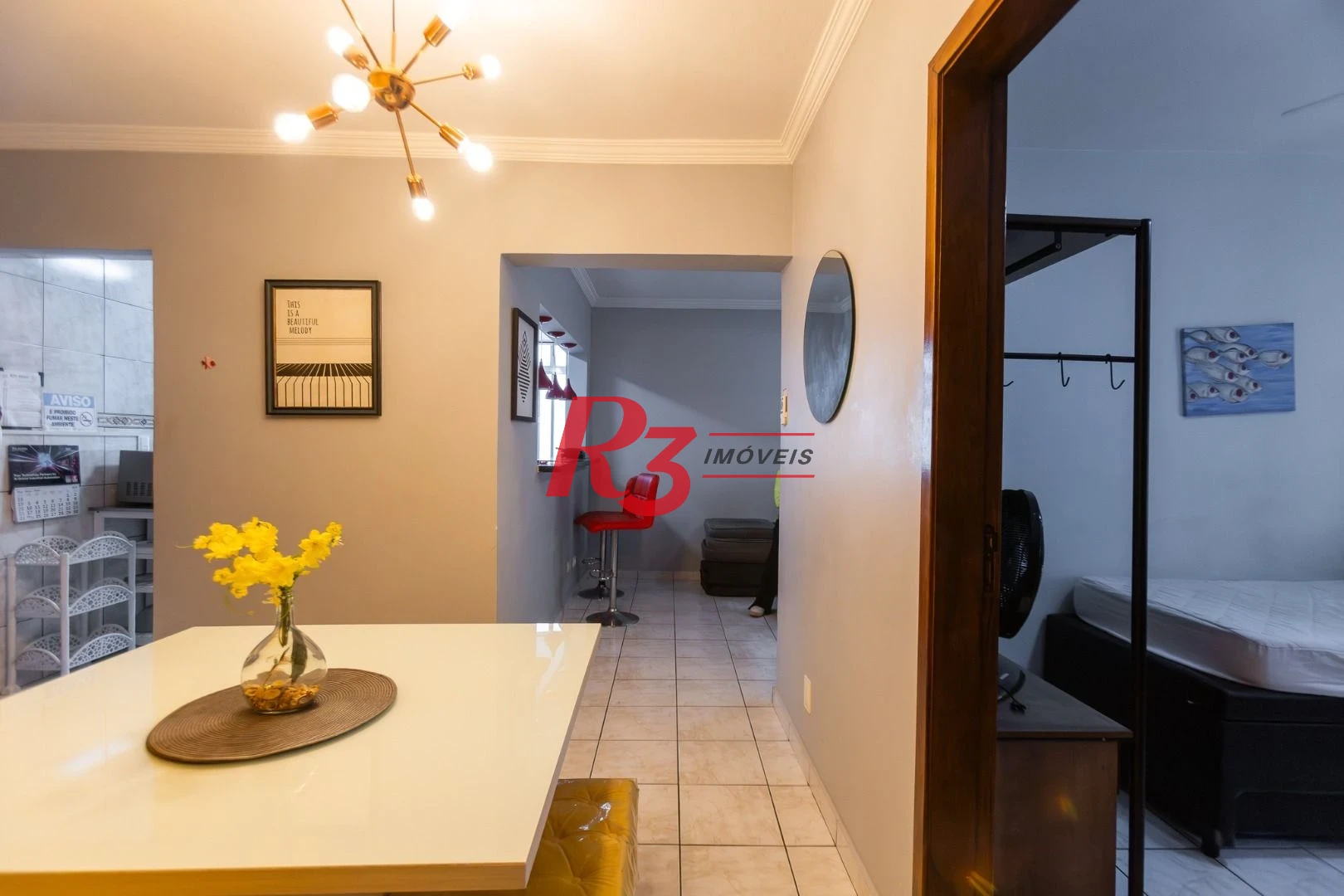 Apartamento com 3 dormitórios para alugar, 86 m² por R$ 6.000,02/mês - Ponta da Praia - Santos/SP
